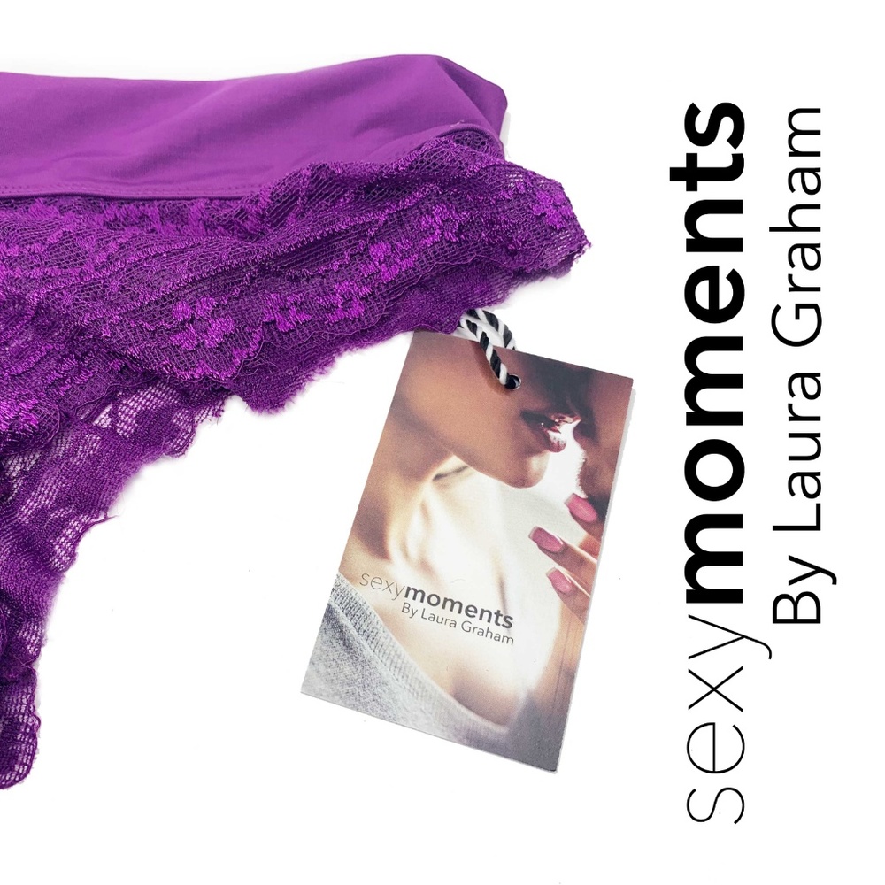 G-String Panties Lace Purple Purple Laura Graham